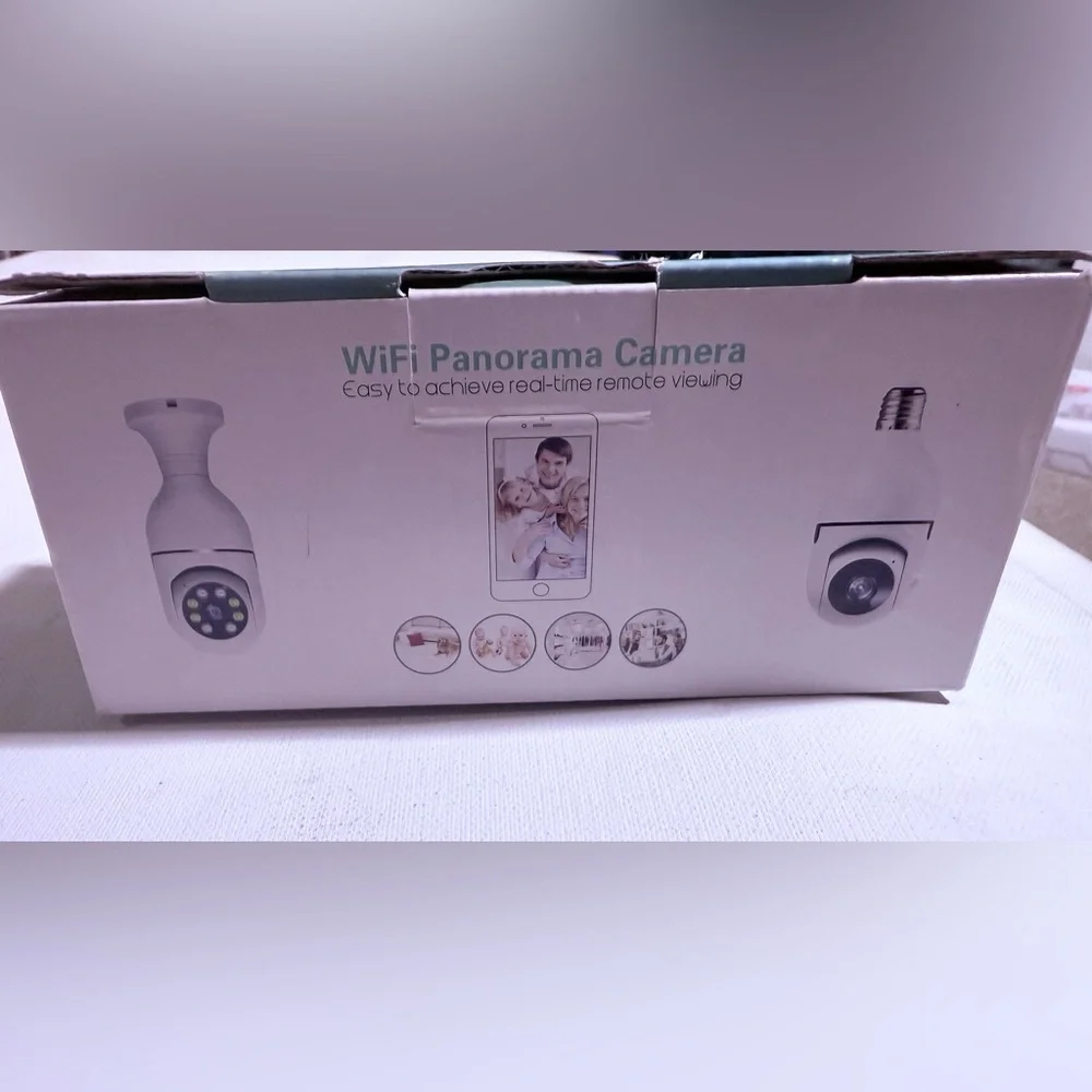WiFi Panorama Camera - Sleek White Design